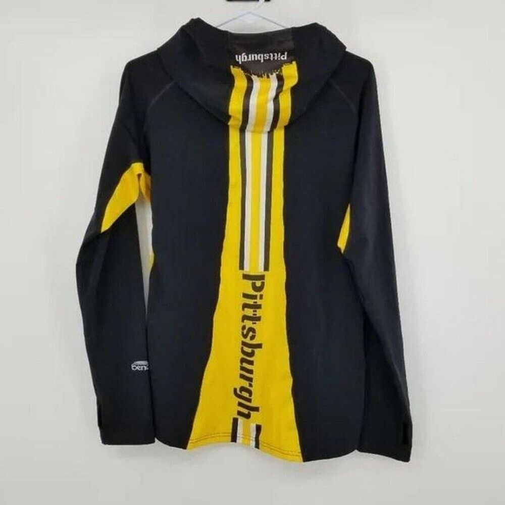 Pittsburgh Super Roubaix Bend Thermal Cycling Pullover Men's XL Hooded 1/4 Zip